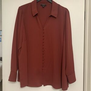 Alfani woman’s  Rust Button-Down Shirt